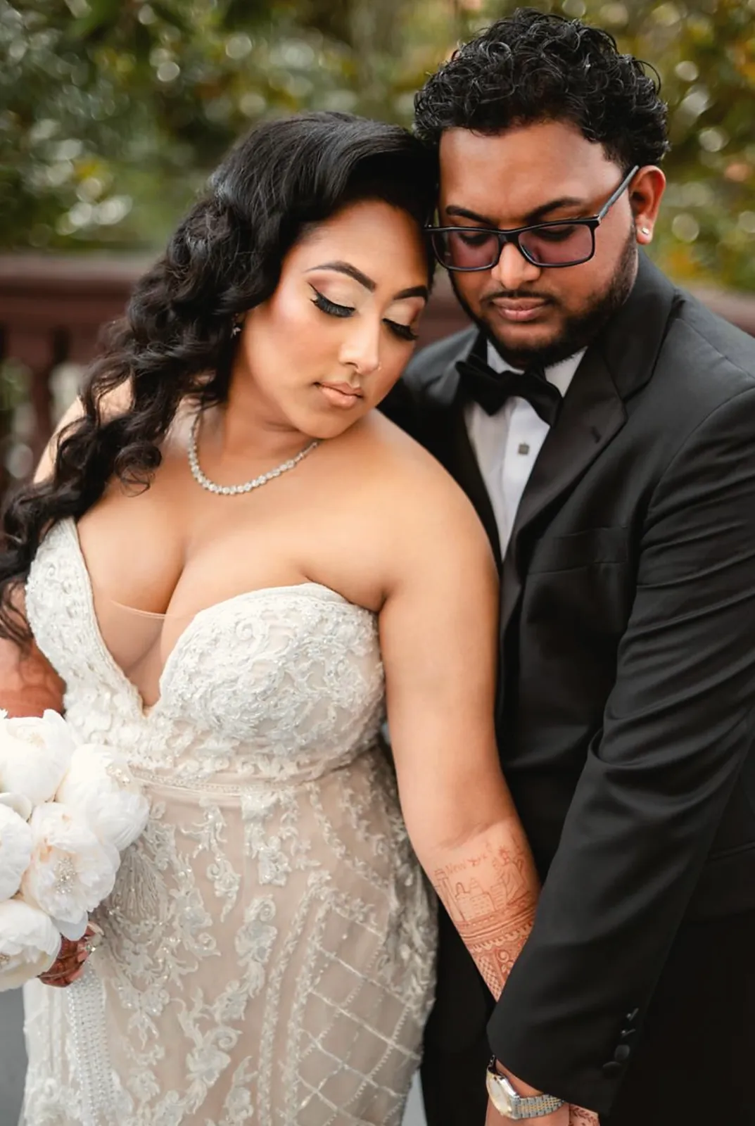 Bride and groom, Sangeeta and Natahniel